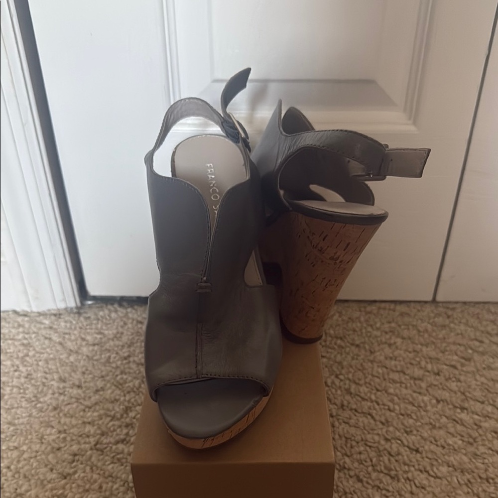 Franco Sarto Gray Wedge Shoes